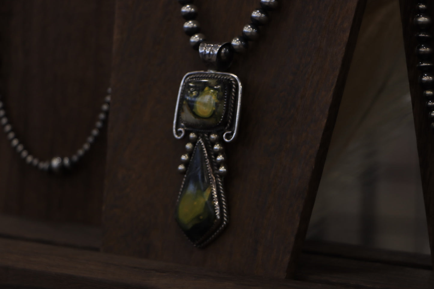 Bumble Bee Jasper Pendant