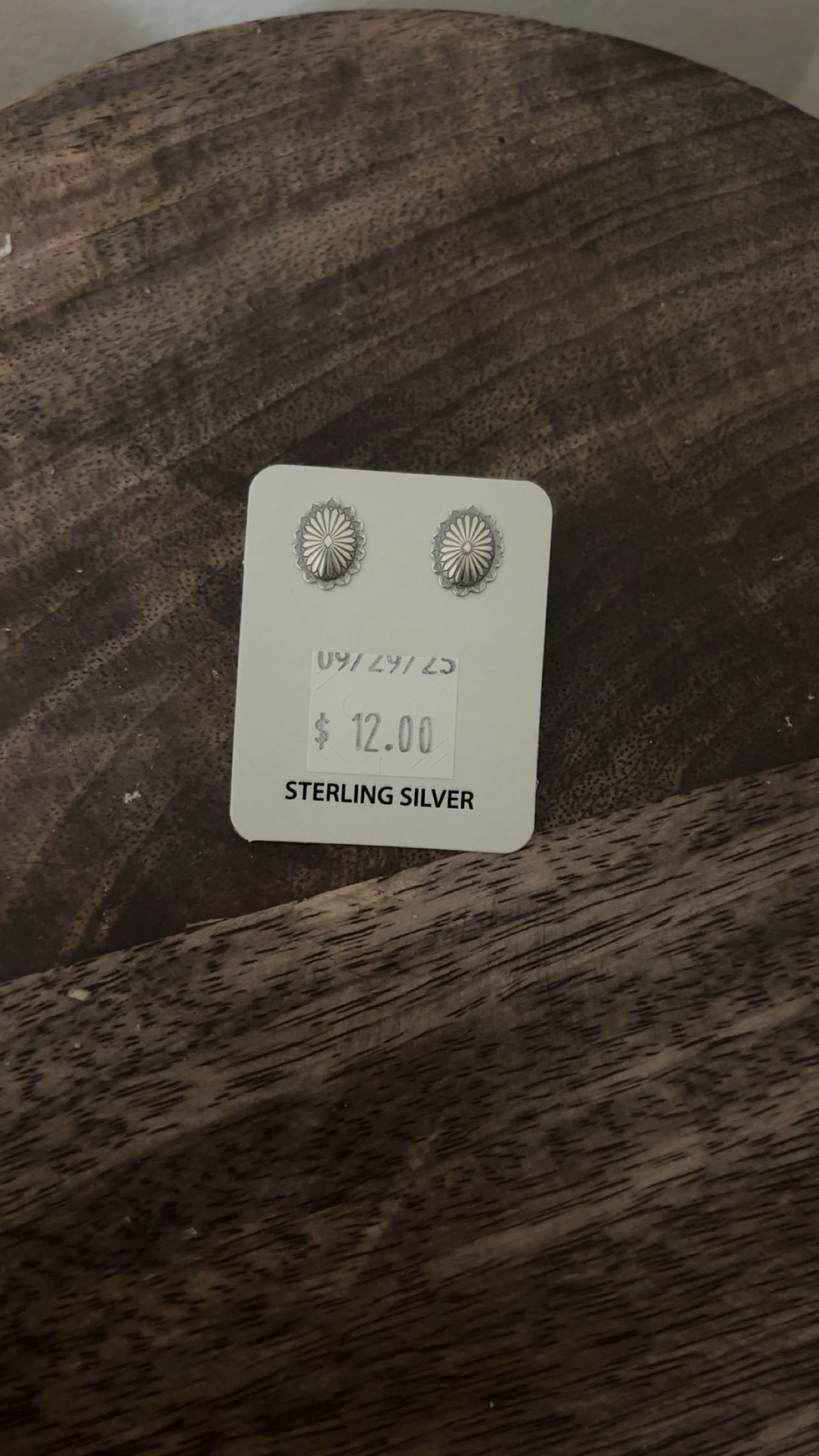 Silver Signature Studs