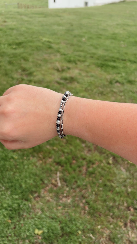 Black Onyx Stretch Bracelet