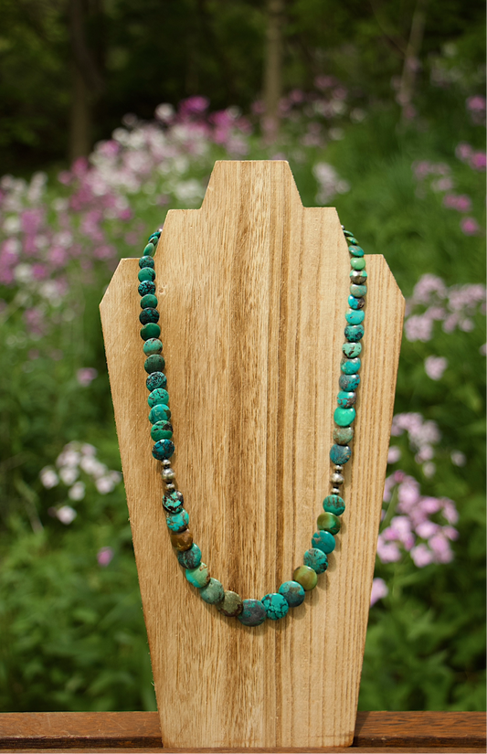 Turquoise Coin Necklace