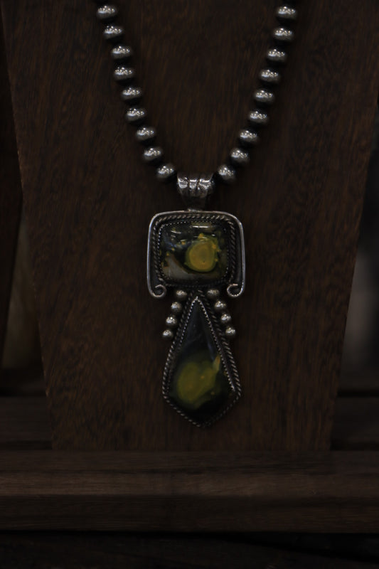 Bumble Bee Jasper Pendant