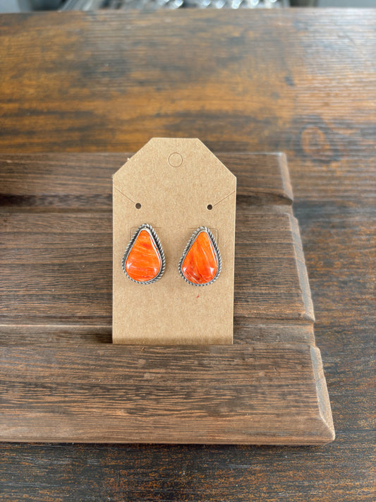 Native Orange Spiny Studs