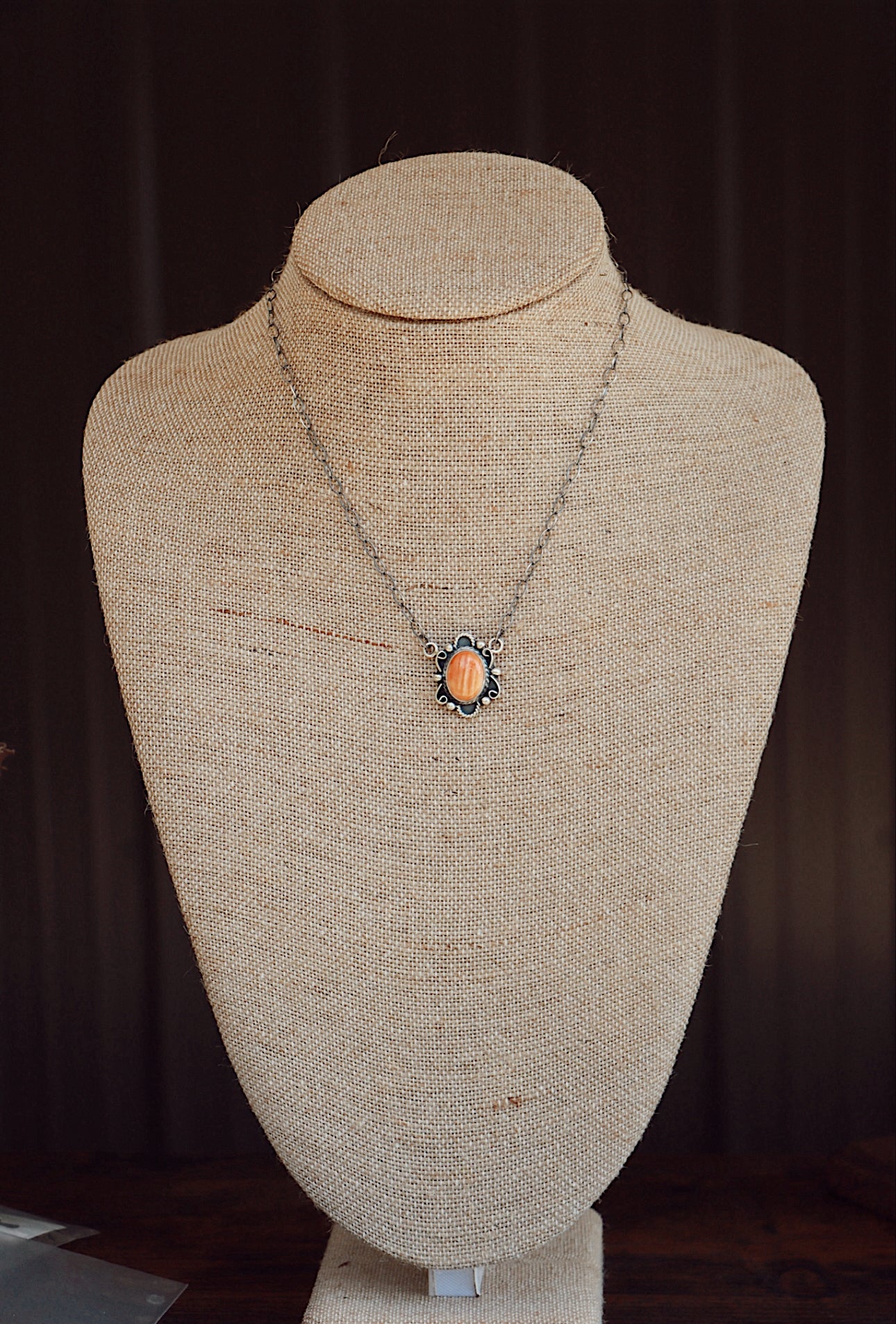 Orange Spiny Necklace