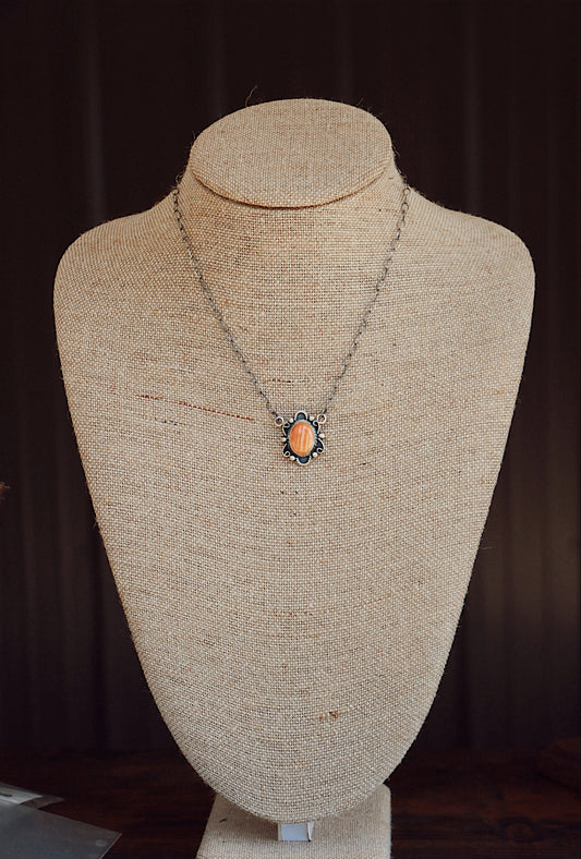 Orange Spiny Necklace