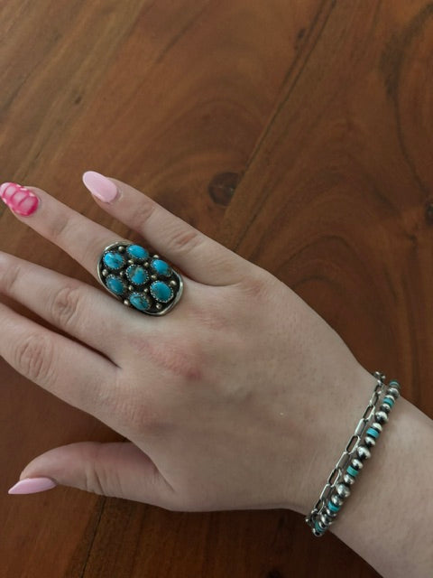 turquoise and sterling silver ring